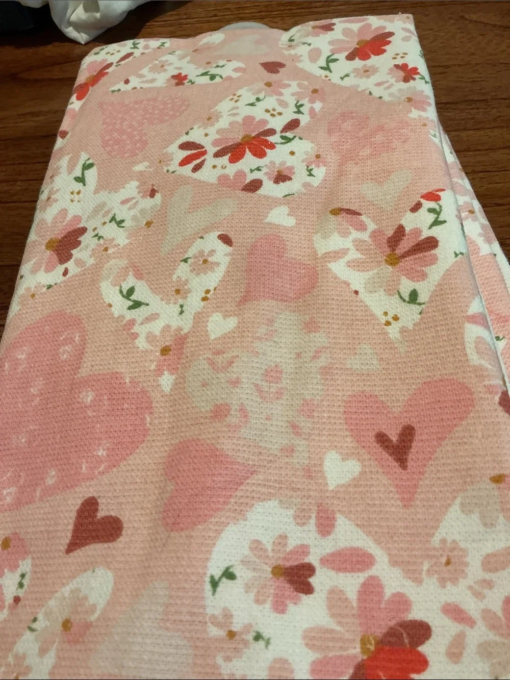 Valentines Day Pink Heart Kitchen Towels  Set of 3